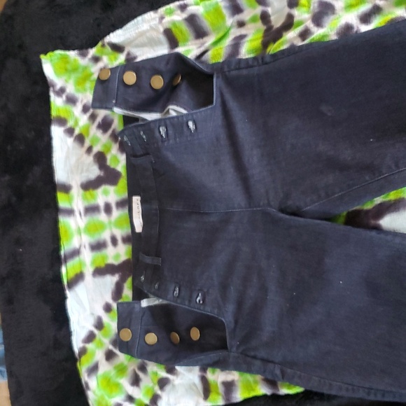 Stylish Dark Wash Jeans With High Waist Buttons. - Picture 11 of 12